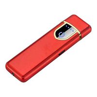 Flameless Lighter USB Rechargeable Battery Portable Electric Lighter for Cigar Cigerette (A)
