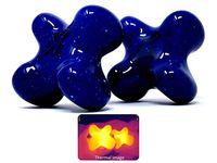 Sublime (Starlight)(Set of 2) Synergy Stone - Contoured Hot Stone Massage Tools - Deep Heat for Muscle Tension Relief - Relaxing and Therapeutic - Ultra-Smooth for on Skin with Oil or Over Clothes