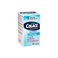 Colace Docusate Sodium Stool Softener Capsules 100 mg - 30 capsules