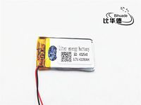 BIHUADE 3.7V 402540 420MAH Lithium Polymer Li-Po Rechargeable Battery for DIY Mp3 MP4 MP5 GPS