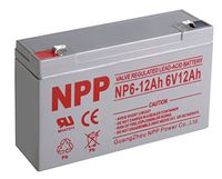 NPP NP6-12Ah Rechargeable Sealed Lead Acid 6V 12Ah Battery F1