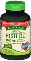 Nature's Truth Vitamins Odorless Fish Oil 1000 mg Lemon Flavor - 110 Softgels, Pack of 5