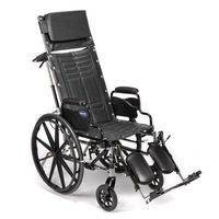 Reclining Manual Wheelchair (Invacare Tracer SX5 Recliner w/Desk-Length Arm and Elevated Legrests - Size 16 x 16)