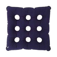 Healifty Medical Air Cushion Square Wheelchair Mat Inflatable Anti Bedsore Chair Pad Breathable Cushion (Purple)