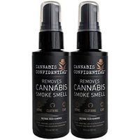 Cannabis Confidential—Instantly REMOVES Cannabis/Marijuana/Weed/Pot Odor Smell, Natural Neutralizer/Remover for Hands, Hair, Home, Rooms, Clothing, and Car, 2-Pack