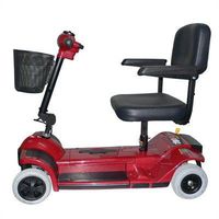 Xtra 4 Wheel Hybrid Travel Scooter Color: Red