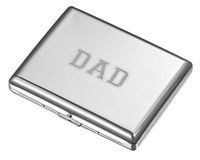 Visol Plated Cigarette Case - Fathers Day Gift with Engraved Dad