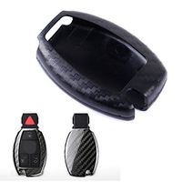 beler Deluxe Carbon Fiber Remote Keyless Key Cover Case Shell Fob fit for Mercedes Benz (Fulfilled by hermeshine)