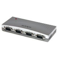 StarTech ICUSB2324 4 Port USB to RS232 Serial DB9 Adapter Hub Style: Desktop Size: 4 Port PC, Personal Computer