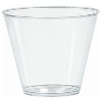 Big Party Pack Clear Plastic Cups | 9 oz. | Clear | Pack of 72 | Party Supply