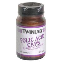 Twinlab Folic Acid Caps, 800mcg, 100 Capsules