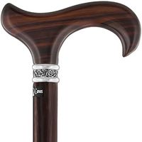 Royal Canes Premium Ebony Wood Derby Walking Cane - Hand-Crafted