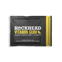 BlockHead Lemon Flavour Vitamin Gum with Vitamins D,C,B,A 10 Pieces (Pack of 4)