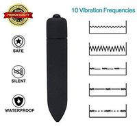 Upgrade Travel 10 Pattern Vibrations Cordless Massager for Neck and Back,Waterproof,Wireless Mini Massager (Black)