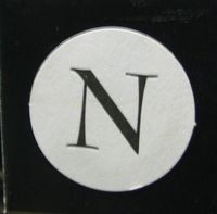 Hallmark TP9127 Inital Letter N for Monogramed Note Cards