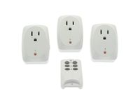 Monoprice 3-Pack Indoor Remote Controlled Power Socket Outlet