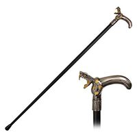 36" Snake Head T Style Handle Steel Metal Gentlemen Walking Cane Stick M-2510-SN