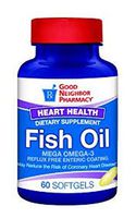Mega Omega-3 Fish Oil Supplement (Good Neighbor Pharmacy), 60 softgels
