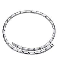 AKSONUS Health Necklace,Magnetic Therapy,Link Chain Necklace for Men Women,Titanium Germanium Energy Choker Necklace for Neck Arthritis Headaches Shoulder,Pain Relief Jewelry