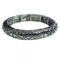 Magnetic Bangle Bracelet with Crystal Design