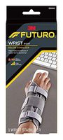 Futuro Deluxe Wrist Stabilizer, Helps Relieve Symptoms of Carpal Tunnel Syndrome, Firm Stabilizing Support, Right Hand, Small/Medium, Gray
