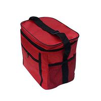GrmeisLemc Picnic Food Storage Bag Unisex Durable Oxford Cloth Winter Thermal Insulated Portable Travel Outdoor Cooler Pouch Handbag - Red