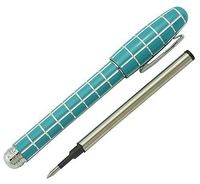 Fuliwen Resin Rollerball Pen, Sky Blue Engraving Signature Pen
