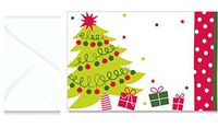 Holiday Gift Wrap - Christmas Enclosure Cards 50 pk + 50 envelopes - Jolly Christmas