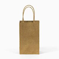 GIFT EXPRESSIONS Premium Quality Natural Brown Kraft Bag, Birthday Party Gift Favor Bag Set, Biodegradable Paper (12CT, Solid Small)