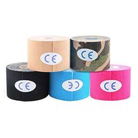 Eyourlife 5 Pack Sports Kinesiology Tape, Elastic Breathable Therapeutic Sports Tape for Muscles Joints Pain Relief and Injury Recovery (16ft Uncut Roll)