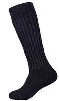 Therapeutic Alpaca Socks - Over The Calf - Diabetic, Neuropathy, Large Calf Socks by Alpacas of Montana (Small, Black)