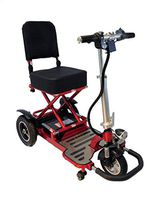 Enhance Mobility Triaxe Tour Folding 3-Wheel Mobility Scooter with Free Deluxe Basket and Soft Travel Case - Choose from 2 Colors (Blue)
