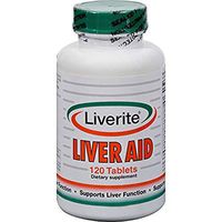 Liverite Liver Aid 120 Tablets, Liver Support, Liver Cleanse, Liver Care, Liver Function, Energy.
