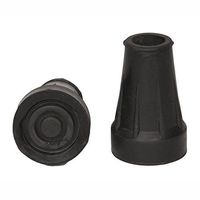 PCP Crutch Tip Replacement, Black, Large