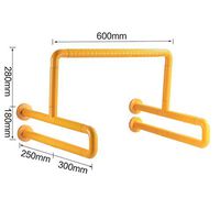 Bathroom safety rails Bathroom Safety Toilet Rail, Toilet Safety Frame With Toilet Seat Assist Handrail Grab Bar, Medical Supply For Elderly Disabled (Color : Yellow)