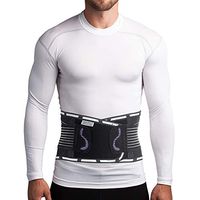ORTONYX Sport Back Brace for Women & Men - Ultra Light Breathable Lumbar Support Belt - XXL (Waist 42"-48") Black