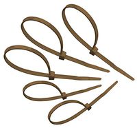Tach-It 8" x 40 Lb Tensile Strength Brown Colored Cable Tie (Pack of 1000)