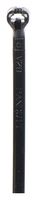14.2 Inch Long x 0.095 Inch Wide x 4 Inch Bundle Diameter, Black, Nylon Barbed Cable Tie (100 Pieces)