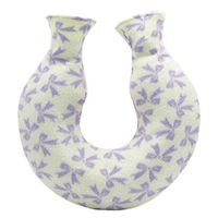 1.6L Neck/Shoulder Hot Water Bottle Water-Filled Bag with Villus Cover, Bow