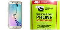Straight Talk Samsung Galaxy S6 Edge Gold Platinum 32GB Runs on Verizon's 4G XLTE Via Straight Talk's $45.00 5GB Unlimited Talk & Text Service Card Not Included