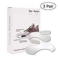 3 Pair - Sneaker Shoes Shields Protector Against Shoe Creases, Crease Protectors for Shoes Crease Protector, Toe Box Crease Preventers,Soft Material, for air Force 1, for Men's US Size 7.5-12