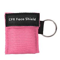 Bicaquu One-Way Valve Emergency CPR First Aid Mask Keychain Health Care Tool(Pink)
