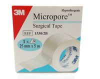 3M Micropore Surgical Tape 1" x 10 Yard, White, 120/Cs