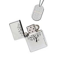 New Vibe Silver Flip Top Lighter - Curious Kitty Cats