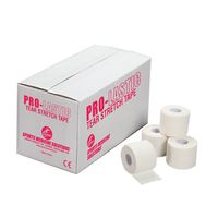 Cramer Pro-Lastic Stretch Tape, Easy Tear Athletic Tape, Flexible Elastic Tape with Premium Adhesive, Support for Wrist & Ankle Injury Taping, Athletic Training Supplies, Compression Wrap, Bulk Case, White, 24 rolls