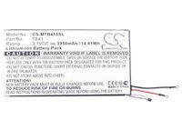 Cameron Sino 3950mAh Li-Polymer High-Capacity Replacement Batteries for Motorola Xoom 2, MZ615, MZ616, MZ617, Xoom 8.2, MZ609, fits Motorola SNN5900, SNN5900A, TB41