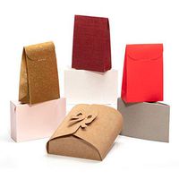 Giovanni Grazielli 6+1 Set of Small Cardboard Gift Boxes with Lids. for Different Occasions as Wedding, Birthday, Bridesmaid, Kids or Baby Shower Party, Graduations (5x4x2 in), Bonus: 1 Brown Box