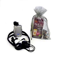 Williams Sound Pocketalker Headphones Earphone. Includes 1/2oz Bottle Miracell, Handy Carrying Bag 10 AAA Energizer Batteries