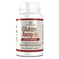 Gluten Away Dietary Supplement – Extra Strength Digestive Enzyme Health Gluten & Casein, Slower Digestion Release Protein Amino Acid in Bloodstream for Men and Women – 60 Capsules.