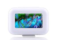 JWDCC Pill Box Case - Decorative Boxes - Dragonfly Pattern- Pocket Medicine Tablet Holder Organizer Case Pill Box for Purse - Compact 8 Compartment